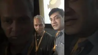 Vinod Pande -actor and director being interviewed by journalist Rajesh Gaur