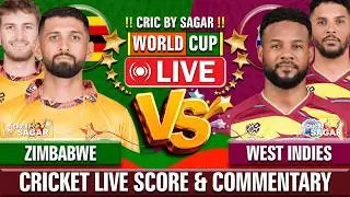 Zimbabwe vs West Indies | ZIM vs WI | Cricket Live Score & Commentary | Sagar Sinha