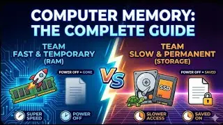 RAM vs. Storage: The Ultimate Computer Memory Guide (Fast vs. Slow Explained!)