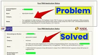 your application is under process at protean - tin facilitation center (tin fc) where you have made