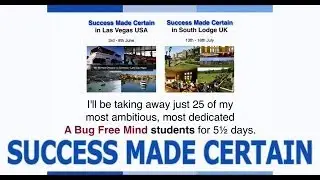 Success Made Certain with Andy Shaw | Live events from A Bug Free Mind