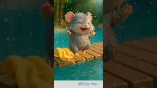 Cute Rat Water Fun 💦🐭 | Adorable Splash Loop! #cuterats #shorts #funny