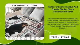 Pretty Ferdinand The Bull And Friends Blanket Fleece Customized Blanket
