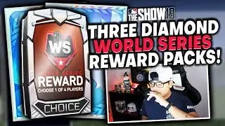 THREE DIAMOND World Series Reward Pack Opening! MLB The Show 19 Diamond Dynasty