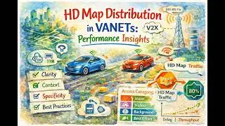 HD Map Distribution in VANETs: Performance Insights