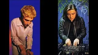 Thomas Bangalter & Guy-Manuel de Homem-Christo DJing 