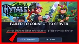 How to FIX Server Authentication Unavailable in Hytale