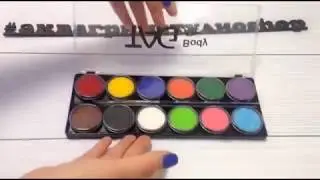 Набор Аквагрима TAG body art 12 цветов по 10 гр.| АКВАГРИМ | ОБЗОР| Facepaint set  #Аквагрим