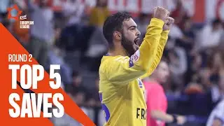 Brutal double save from KUZMANOVIC | Top 5 Saves | Round 1 | EHF European League Men 2022/23