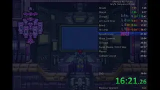 Metroid RE: Fusion 1.21 Speedrun Any % In 32:17.80 (21 Min IGT)