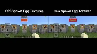 Old Spawn Egg Textures Vs New Spawn Egg Textures Comparison