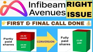 Infibeam Avenues PP Share Conversion to Fully Paid Up Update | Infibeam call money update #infibeam 