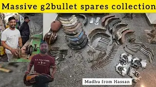 Treasure house g2bullet MASSIVE Spares Collection by Madhu from Hassan🤯😍 #g2bullet #rare #collection