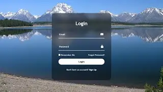 Creating a Login Page using HTML CSS