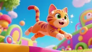 Cat&rsquo;s Sparkle Jump Game 🐱✨ | Fun Kids Song for Dancing & Play