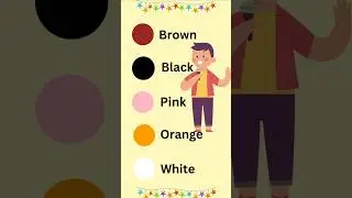 Learn 10 Color Names in English for Kids | Fun & Easy Colors for Toddlers #shorts #learncolors