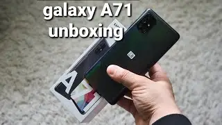 galaxy A71 unboxing and setup with tests