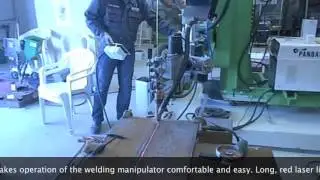 Welding manipulator long seam welding