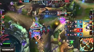 GMB vs ROC EU LCS Championship series Summer Split 2015 W6D2 Gambit vs Roccat game highlights