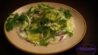 Быстрый и вкусный салат из огурцов! Исключительный вкус, нежная и ароматная заправка.