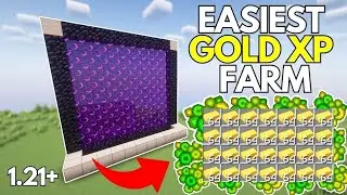 NEW EASY & BEST IMPROVED GOLD XP FARM Tutorial in 1.21 Minecraft Bedrock & Pocket Edition !