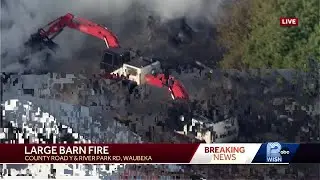 Barn Fire: Waubeka