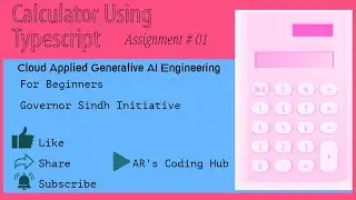 CLI Calculator using Typescript|For Beginners|By AR's Coding Hub|Modules|Inquirer|Conditions|Objects