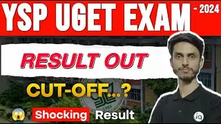 YSP UGET Exam result out / Shocking Result / 1st Round Counselling /  Inspiring Agricon