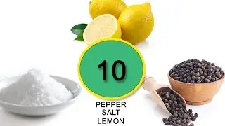 10 remedies with salt,pepper,lemon (Remedy#7) @NaturalRemedies