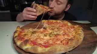 Homemade Cheese Pizza Mukbang ASMR