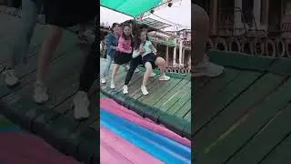 This bridge is so fun  #adventure #shortvideo