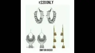Combo earrings                    FOLLOW: @jaya.shopping. #earrings #comboearrings #trendingshorts