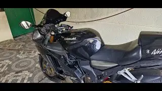 Kawasaki ZX12R after first wash after getting it running.