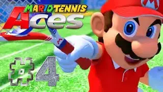 Mario Tennis Aces - Mario Gameplay [Grass Court]