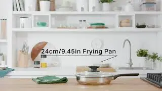 Tupperware - Universal Cookware 24cm/9.4in Frying Pan Stainless Steel