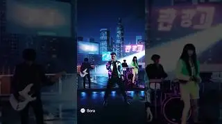 🌌 K-Pop Rock Fusion meets AI | Thanks to AI 🤖 #sora2 #AI #viral