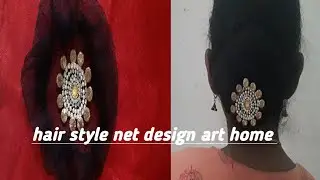 how to make hair style net design at home making
