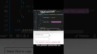 Copy and Paste with Vanilla JS YT #javascript #frontend #shorts