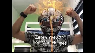 Zebra YM 822  Iron Man Helmet UNBOXING