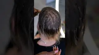 Mesh integration  hair extensions  #meshplacement #hairextensionsforshorthair #hairloss #stylebyeve