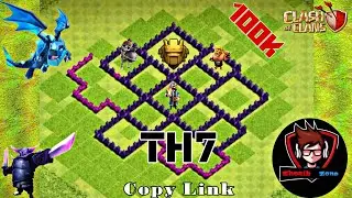 New best TH7 BASE [DEFENSE] with copy link | TOWN HALL 7 HYBRID/FARMING Base Design:- Clash of Clans