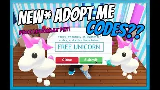 *NEW* ADOPT ME CODES! FREE UNICORN! *2019* [Roblox]