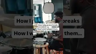How I play praise breaks & How I want to play praise breaks😭😭 w C.J. Watkins #drums #shorts #skit