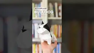 ORIGAMIPLANET Bulldog 3D Paper craft Unboxing Video, Easy DIY Origami Paper Sculptrue for beginner
