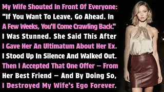My Wife Shouted In Front Of Everyone: “If You Want To Leave, Go Ahead. In A Few Weeks, You’ll...