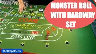 Monster Roll Live Craps Practice Hardways Never Give Up! ATS! 50 rolls! Cheehuu