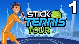 Stick Tennis Tour - Gameplay Walkthrough Part 1 - Training (iOS, Android)