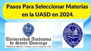Como Seleccionar Asignaturas en la UASD en 2025 #uasd #viral #tutorial #universidad