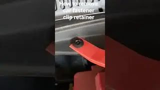 How to remove car fastener clip retainer
