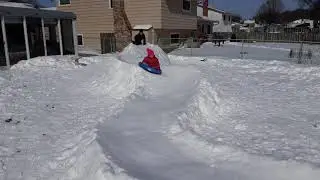 Ultimate Backyard Sled Hill